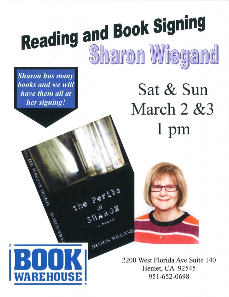 Book Warehouse  Sharon Wiegand Mar. 23