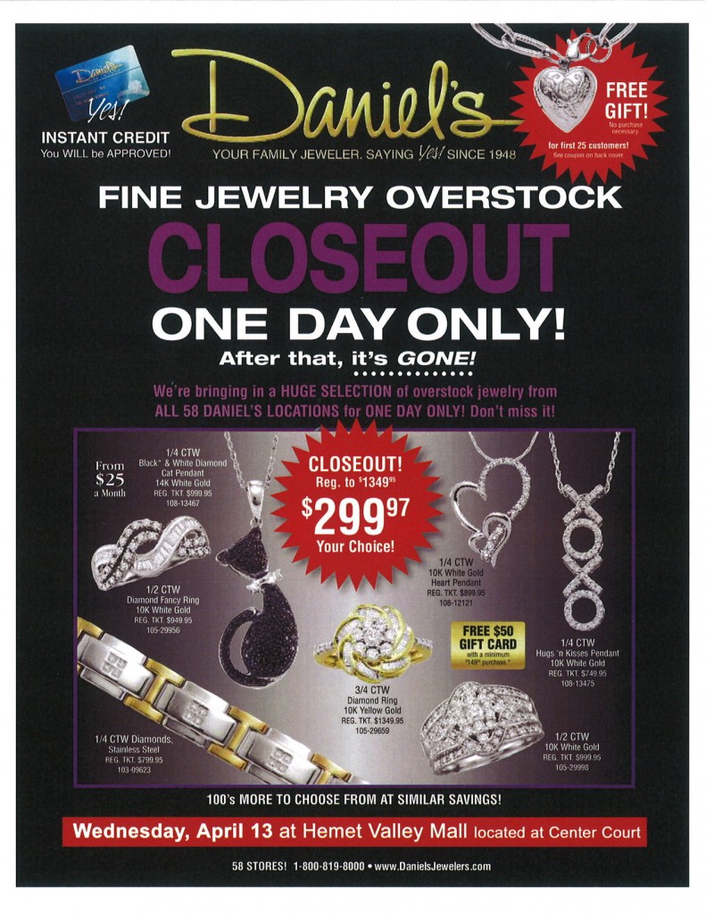 April 13 Liquidation Sale