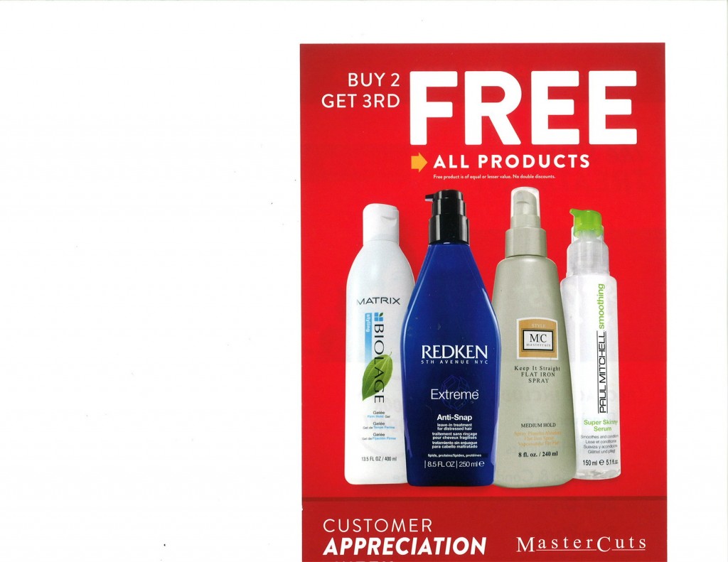 Hemet Valley Mall » MasterCuts Customer Appreciation Week Aug. 2026