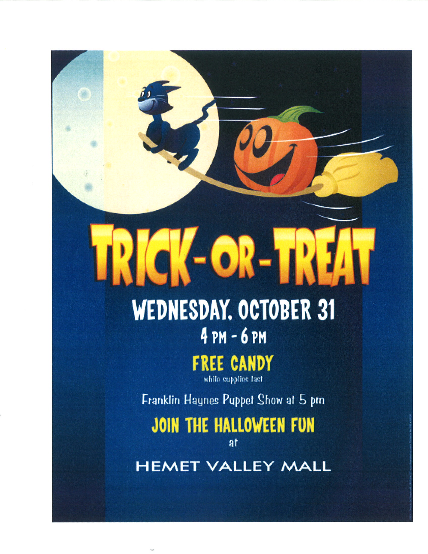 Hemet Valley Mall » Halloween Trick or Treating at the Mall