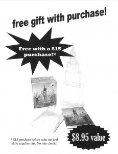 free gift w/purchase