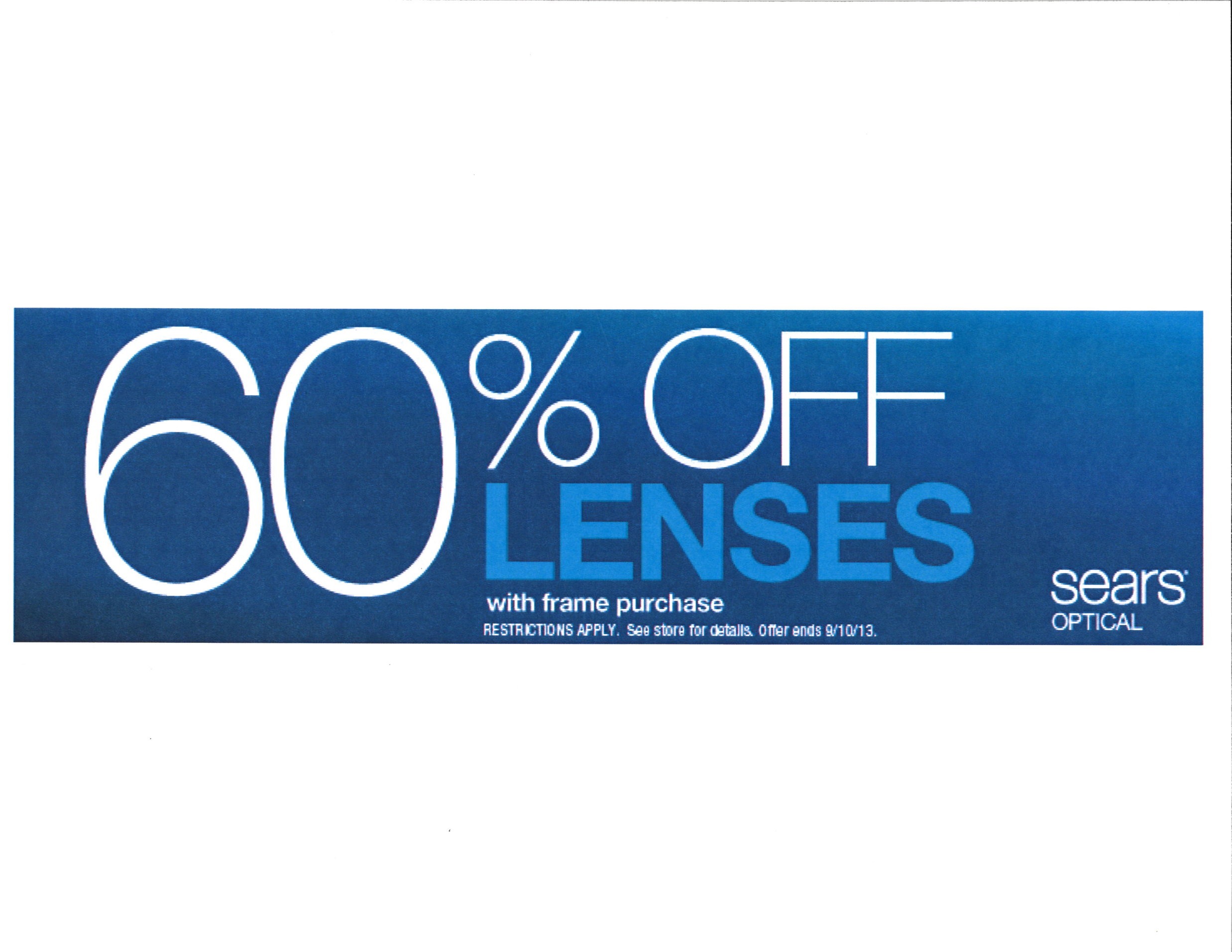 Great Deals At Sears Optical July 26 2017