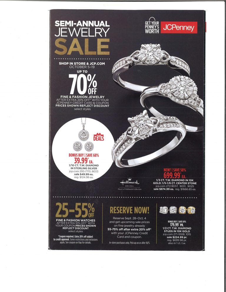 Hemet Valley Mall » JCPenney’s SemiAnnual Jewelry Sale Oct. 519
