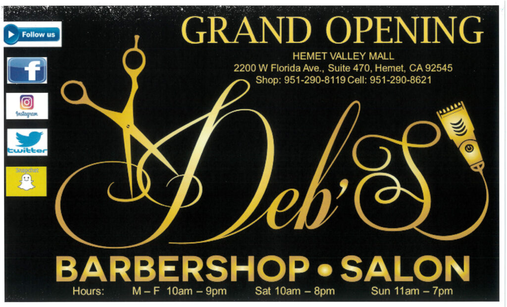 Hemet Valley Mall » Deb’s & Salon